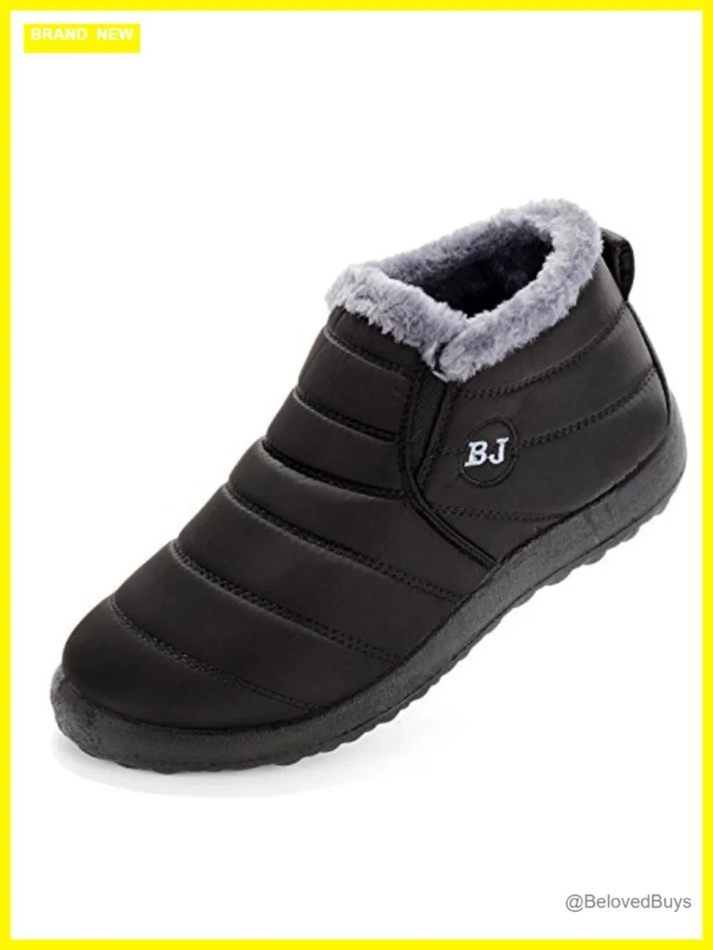 Winter Snow Boots Fur Lined Anti-Slip Ankle Booties Waterproof Warm